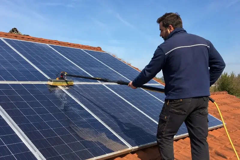 Nettoyage et entretien de panneaux solaires à Caudan