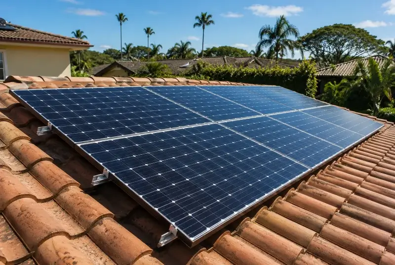 Installation de panneaux solaires à Caudan
